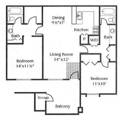 Unit 244 162 floor plan