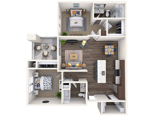 2x2-1048 1083 floor plan