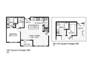 GA1 E-2095 floor plan