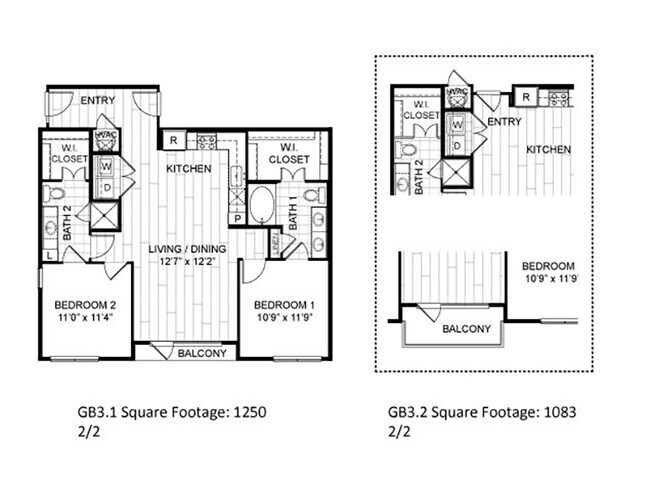 Unit AUCMJH F-1102 floor plan
