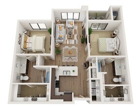 2x2-1076 2021 floor plan