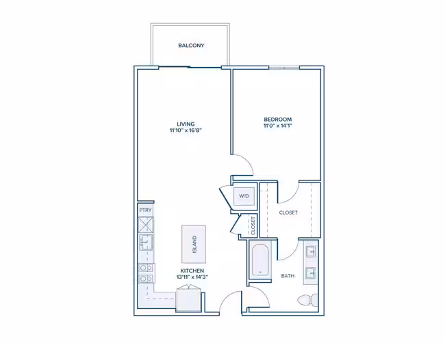 Unit 105 432 floor plan