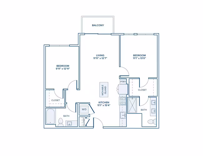 Unit 539 524 floor plan
