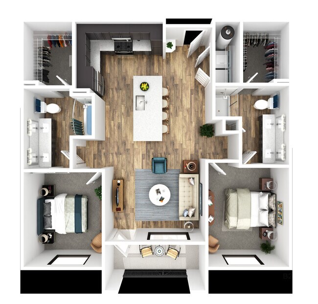 Unit 4077 4068 floor plan