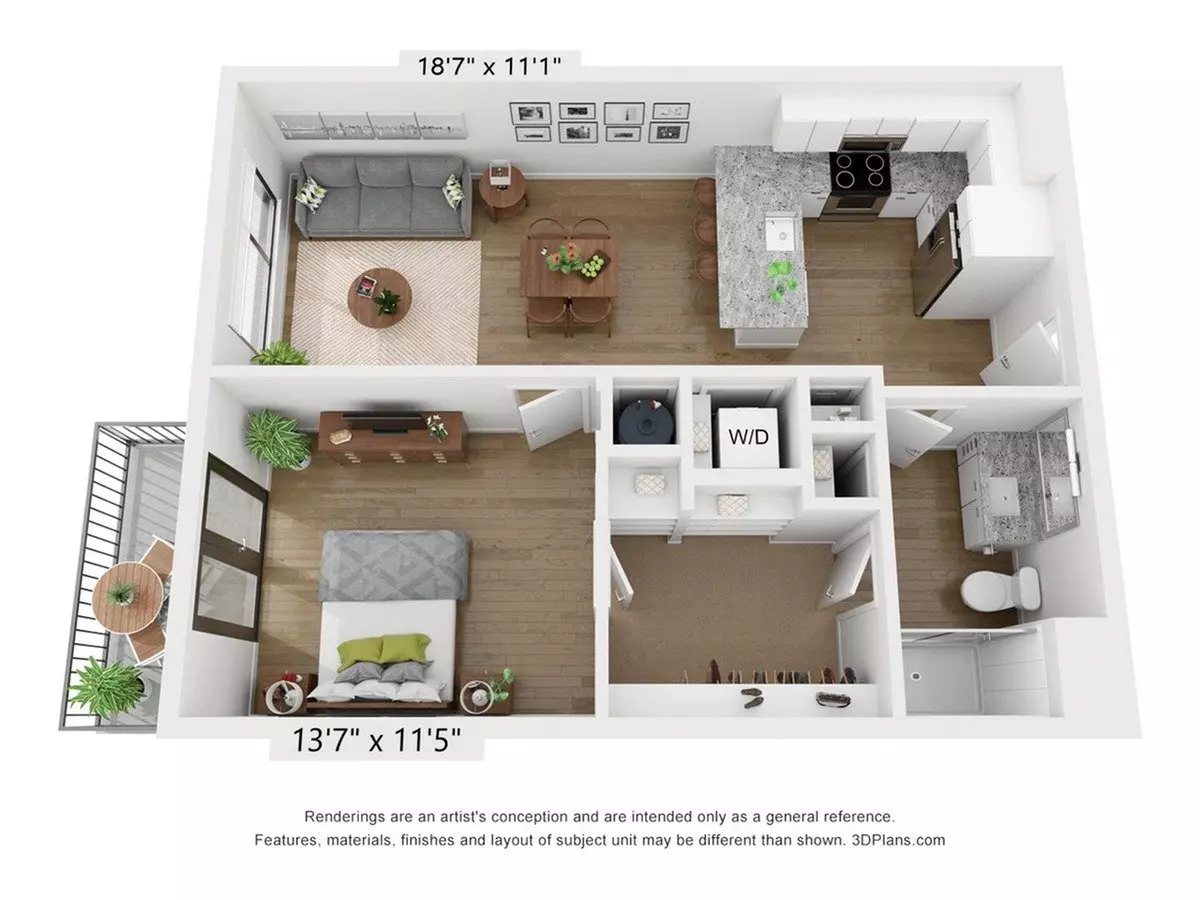 Unit 805 717 floor plan