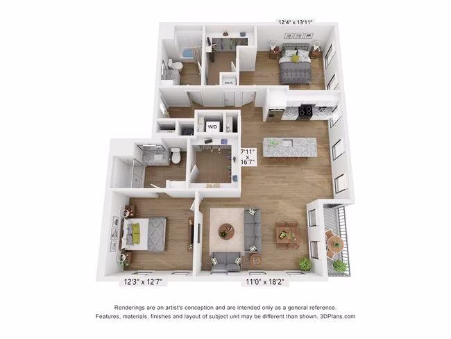 Unit APC-502 APC-902 floor plan