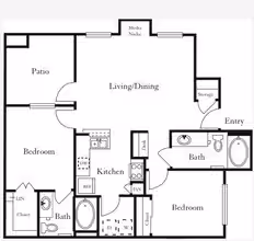 Unit 1106 1106 floor plan
