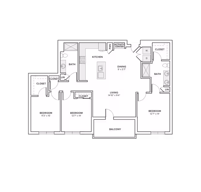 Unit 1-4055 1-4055 floor plan