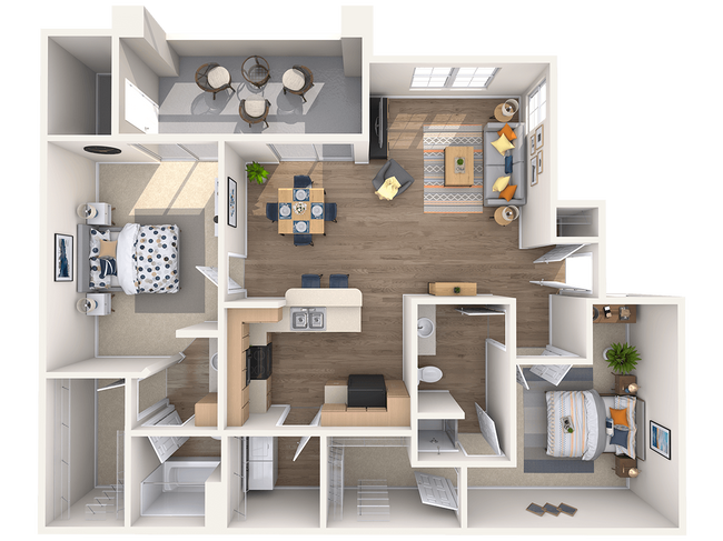 Unit 2074 2057 floor plan