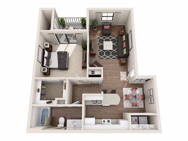 Unit 7209 3207 floor plan