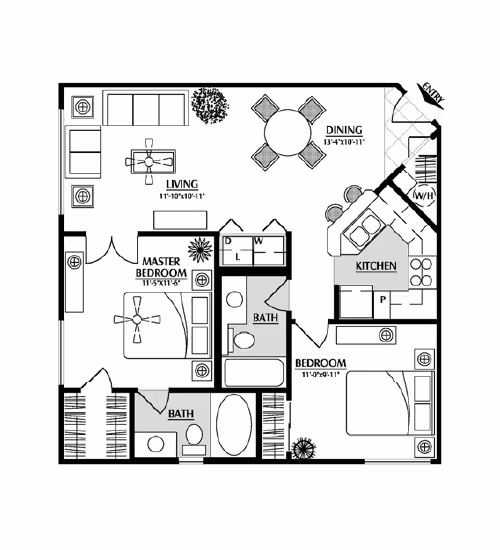 Unit 2147 2147 floor plan