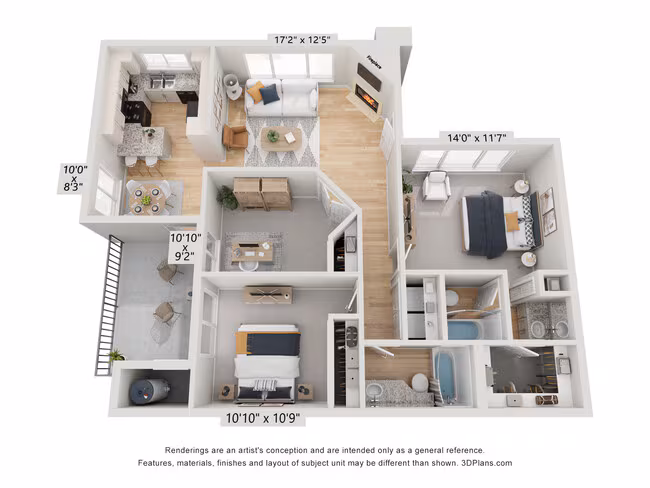 Unit 1092 1112 floor plan