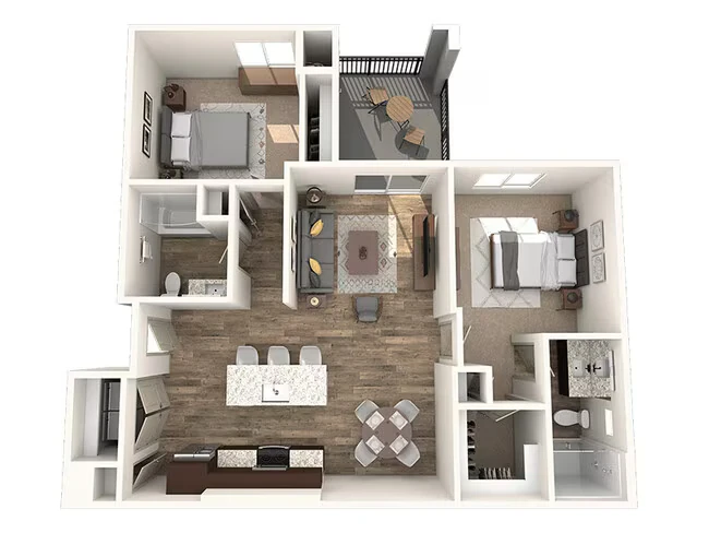 2x2-1048 3011 floor plan