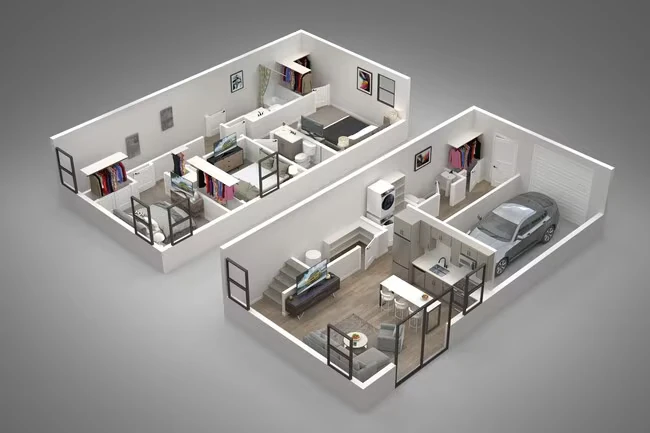 3B 43 floor plan