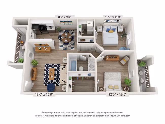 Unit 1148 3067 floor plan