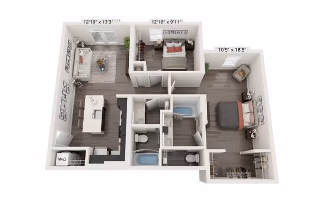 Unit B203 B203 floor plan