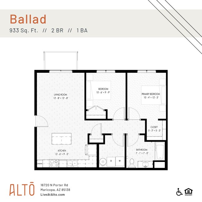 Unit F303 G106 floor plan