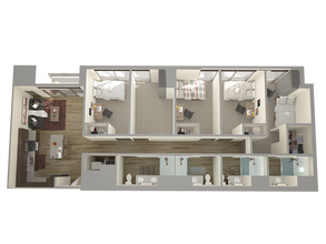 5x4D 4x4 Lock Off floor plan