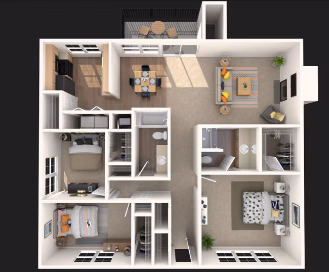 Unit 2080 2082 floor plan