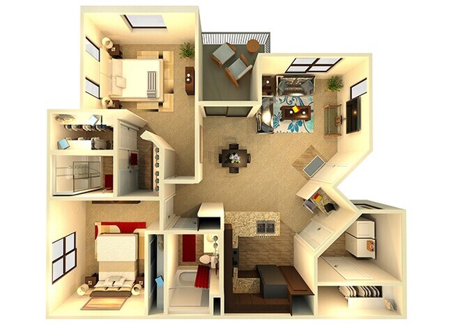 Unit N1029 N1068 floor plan