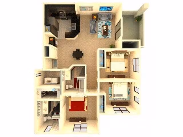 Unit N1054 N1050 floor plan