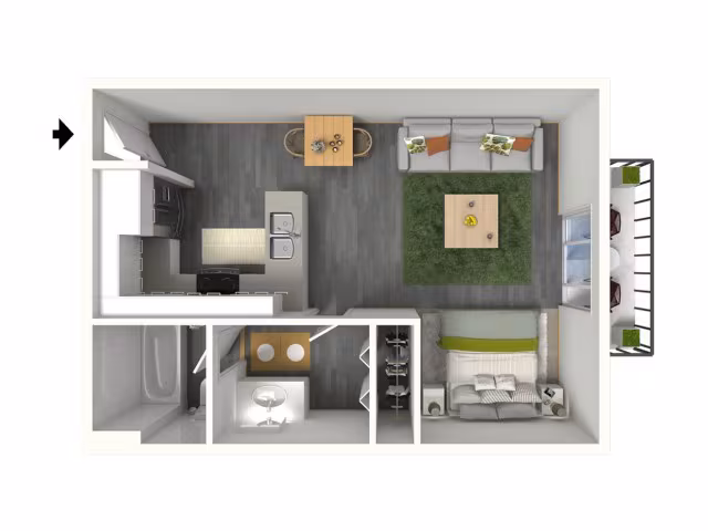 Unit Building C-C104 Building C-C105 floor plan