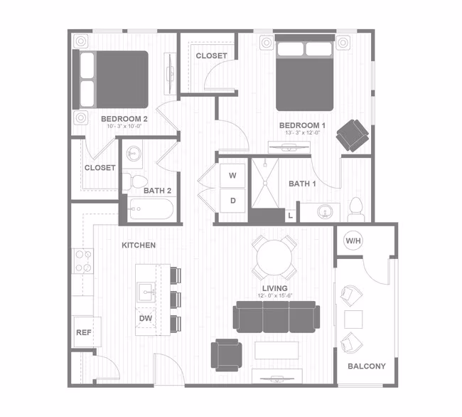 Unit A303 A303 floor plan