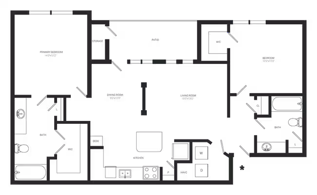 Pinon 3102 floor plan