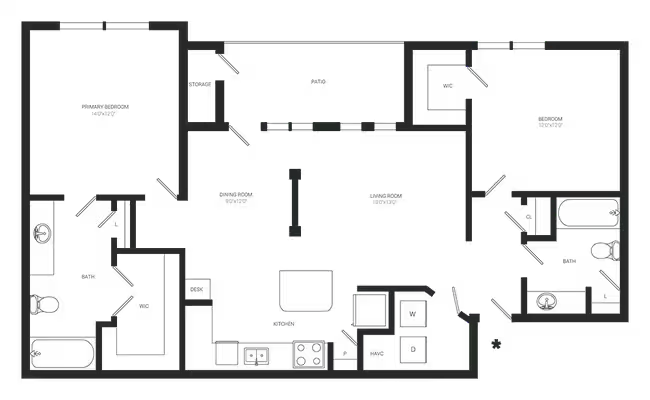 Pinon 3102 floor plan