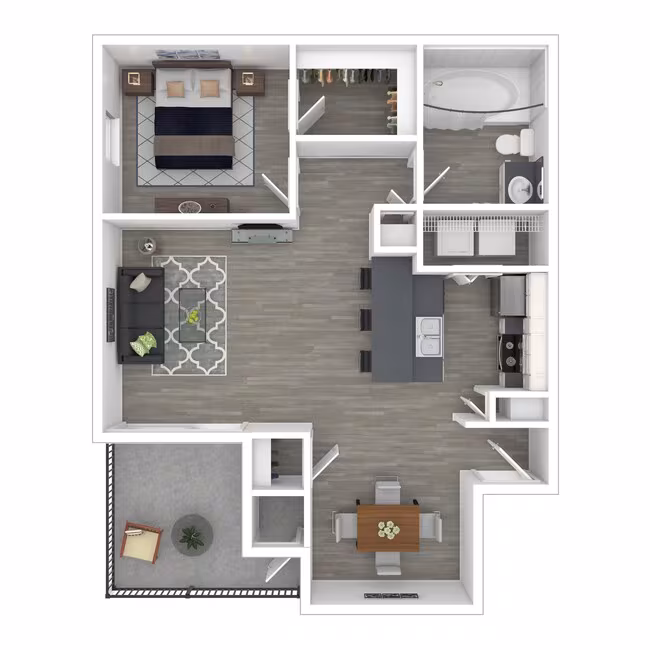 Unit AUCMWD 1034 floor plan