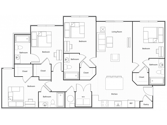 D1 Private floor plan
