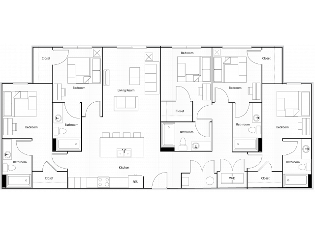 E1 Private floor plan