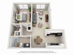 1x1 144 floor plan