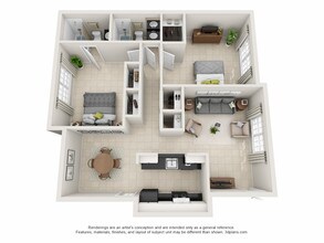 2x2 47 floor plan