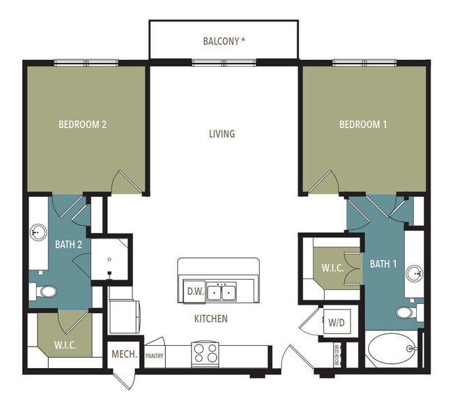 Unit 1439 1439 floor plan