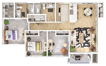 D1 A406 floor plan