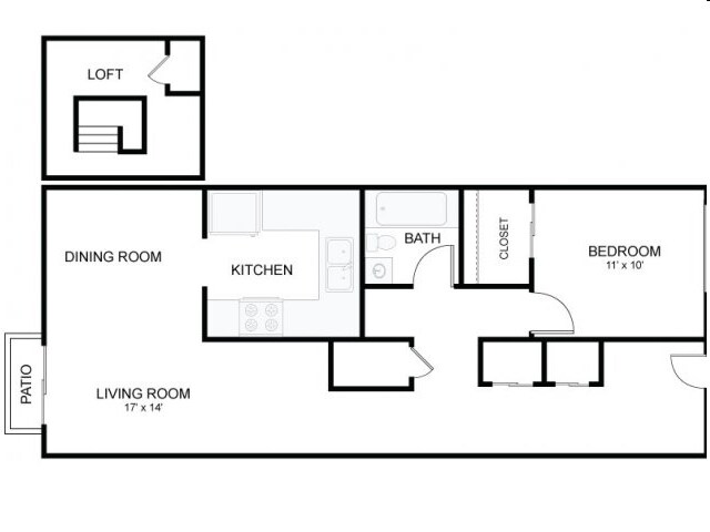 1x1 12-102 floor plan