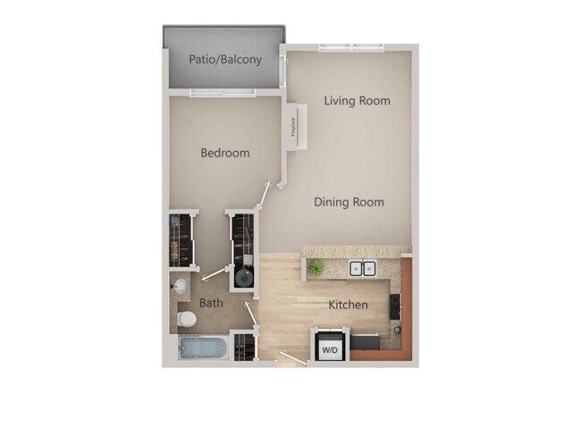 1X1-Metropolitan A202 floor plan