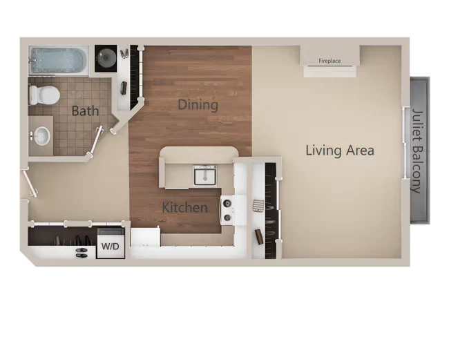 Studio-Metropolitan A112 floor plan