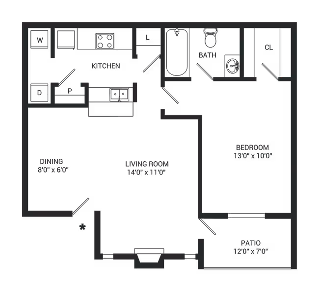Unit 265 244 floor plan