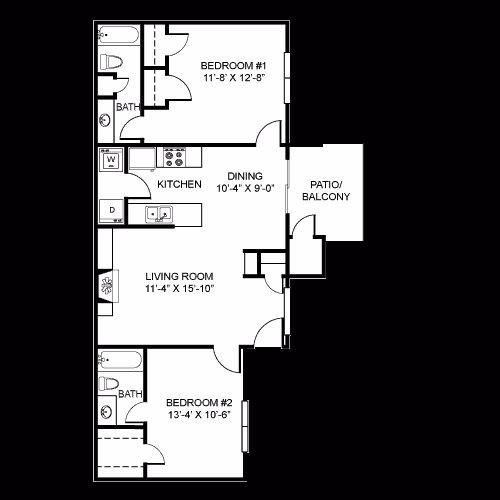 Unit 313 708 floor plan