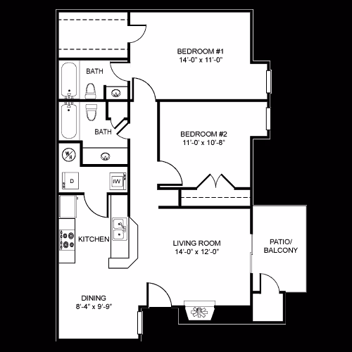 Unit 526 404 floor plan