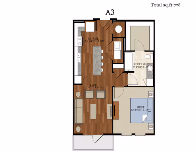 Unit 5110 5110 floor plan