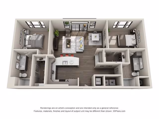 Unit 2-235 2-235 floor plan