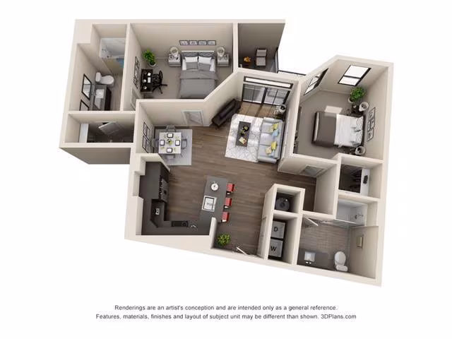Unit 2-270 2-270 floor plan