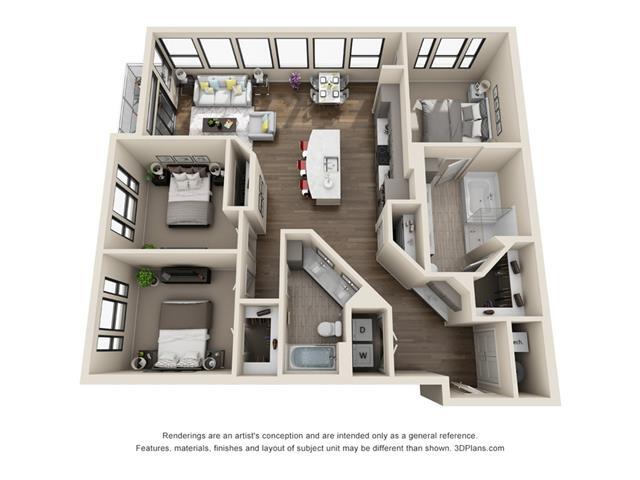 Unit 2-325 2-125 floor plan