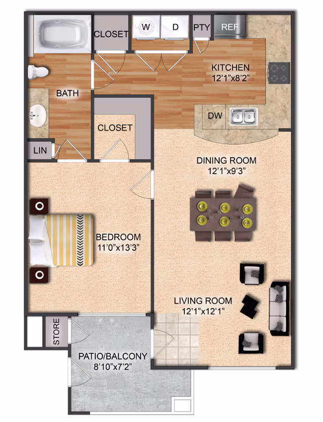 Unit 324 333 floor plan