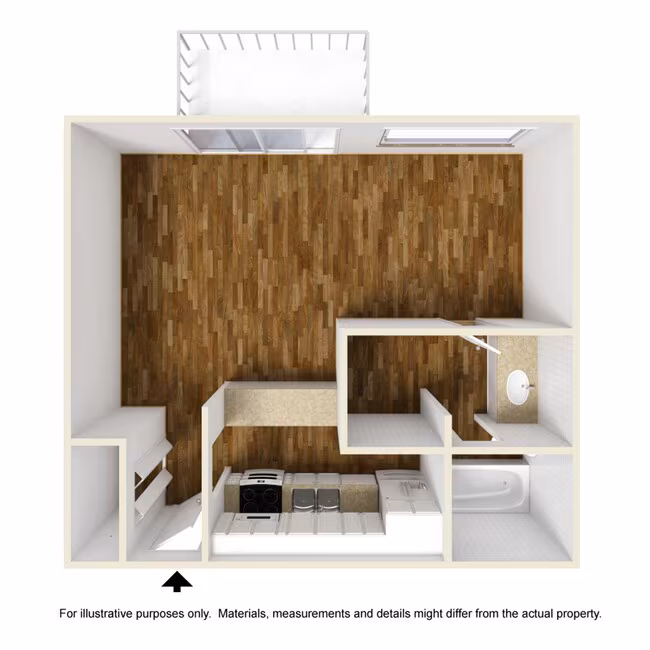 Unit 351E 351E floor plan