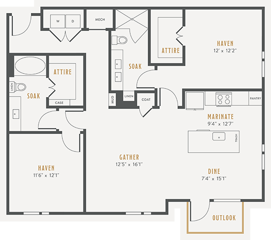Unit 2108 4108 floor plan