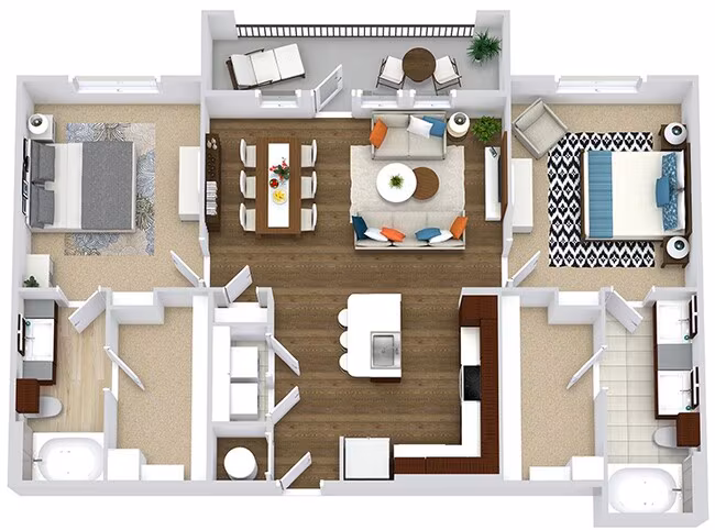 Unit 17310 3106 floor plan